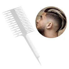 Лучшее предложение стиль салон красоты парикмахерская расческа волос белый с формой рыбьей кости гребень хвост волос инструмент для красителя Прямая поставка P