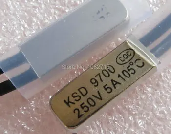 

20pcs KSD9700 250V 5A 105C / 105 Degree normally closed N.C. Thermostat Temperature Switch Bimetal Disc Control . Free shipping