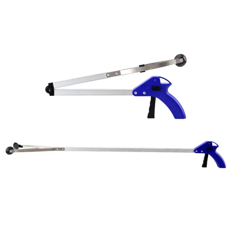 

Pick Up Reaching Tool Long Arm Litter Picker Gripper Aluminum Alloy Foldable Garbage Clip Picker For Drop Ship