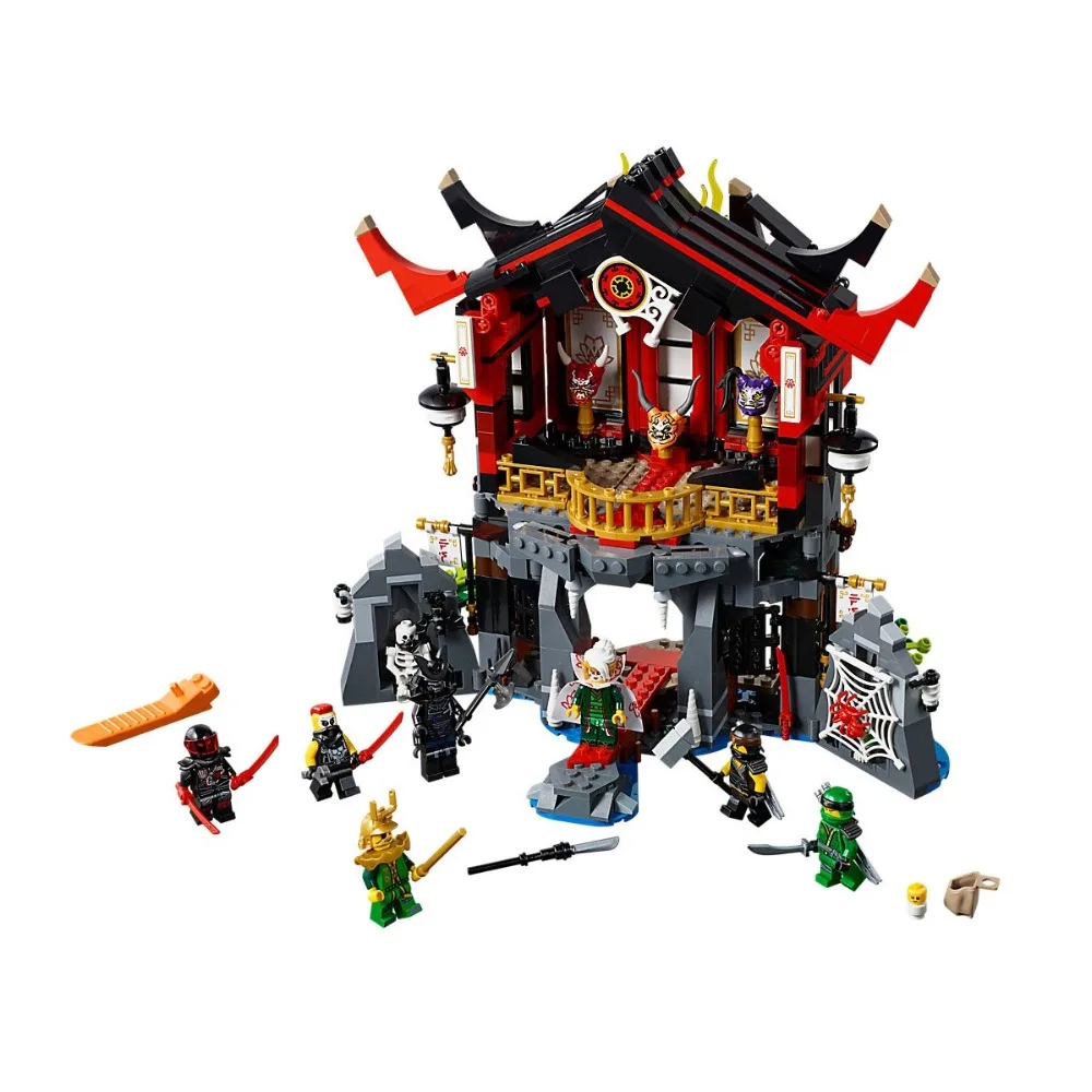 

Compatible Legoe Ninjagoe 70643 857pcs Building Blocks toys for Childrens Bricks Model Kid Gift Temple of Resurrection