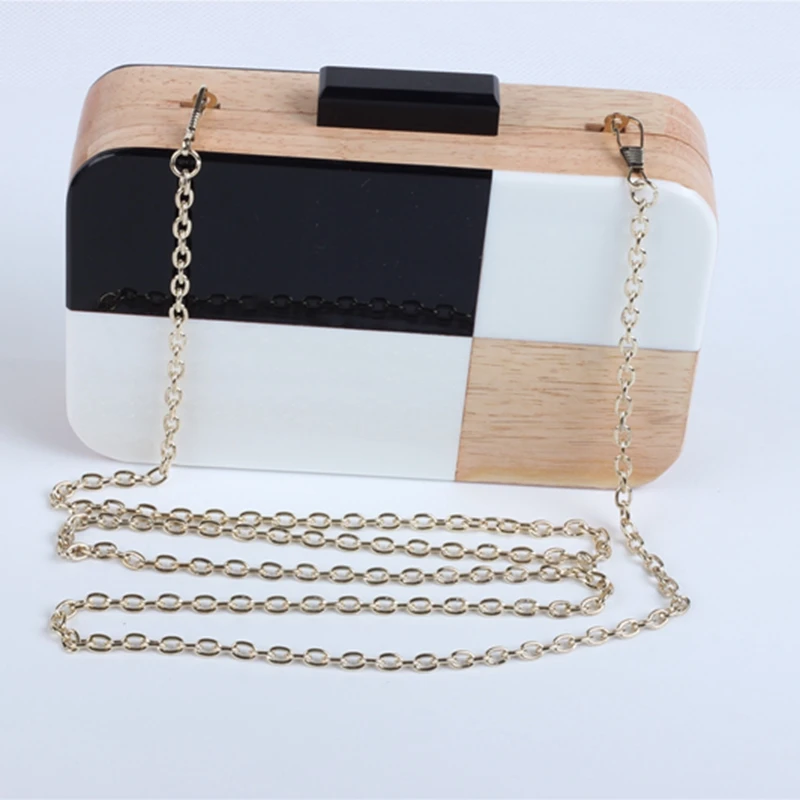 plaid clutch bags