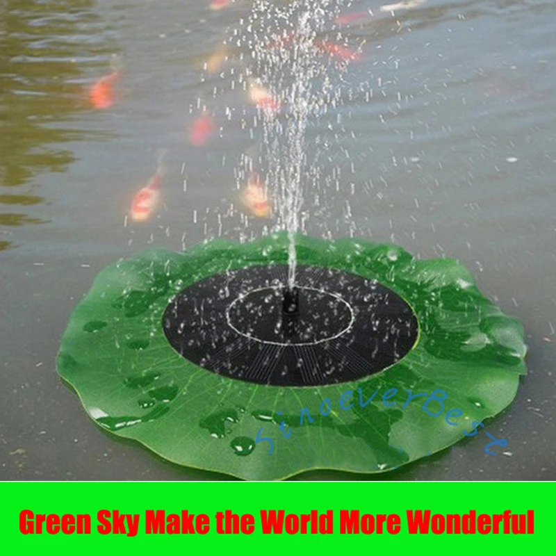 

Max Spray Height 70CM Lotus Leaf Pool Pond Outdoor Solar Panel Home Garden Decoration Solar Fountain Pump