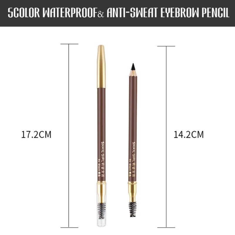 1PC Eyebrow Pencil Paint Tatoo Pen Eye Brow Tint Black Brown Pigments Natural Waterproof With Eyebrow Brush 5 color 1PC Eyebrow Pencil Paint Tatoo Pen Eye Brow Tint Black Brown Pigments Natural Waterproof With Eyebrow Brush 5 color