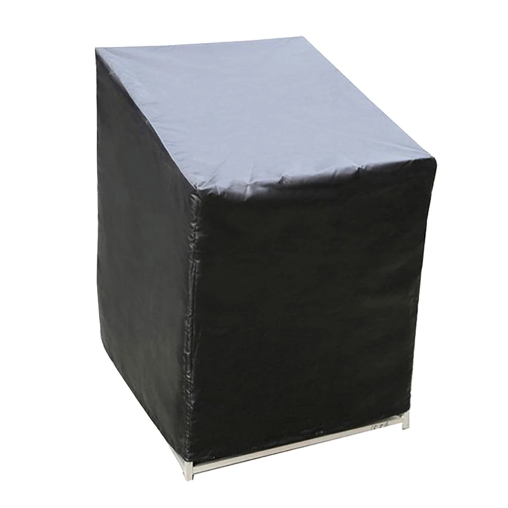 

Protection Easy Clean Garden Chair Cover Outdoor Waterproof Furniture Universal Bar Tool Black Anti Dust Home Durable