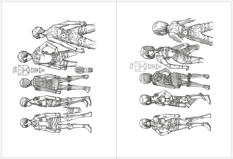 192 страницы атака на Титанов антистресс книжка-раскраска для взрослых детей снять стресс Живопись Рисунок Аниме книжка-раскраска подарки