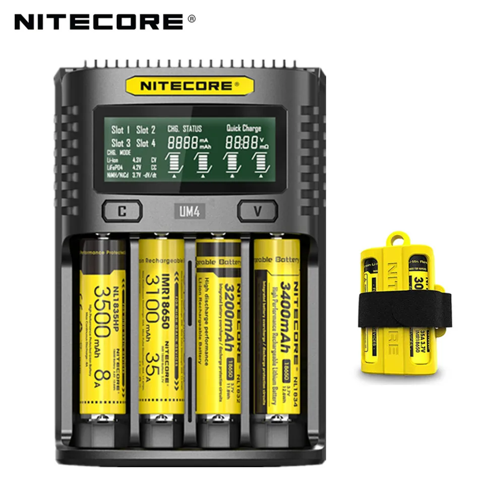 Устройство зарядное Nitecore UM4/UM2 100% фирменная зарядка с интеллектуальной