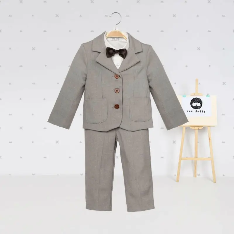 Baby boy clothes blazers gentleman suit infant tuexdo terno formal