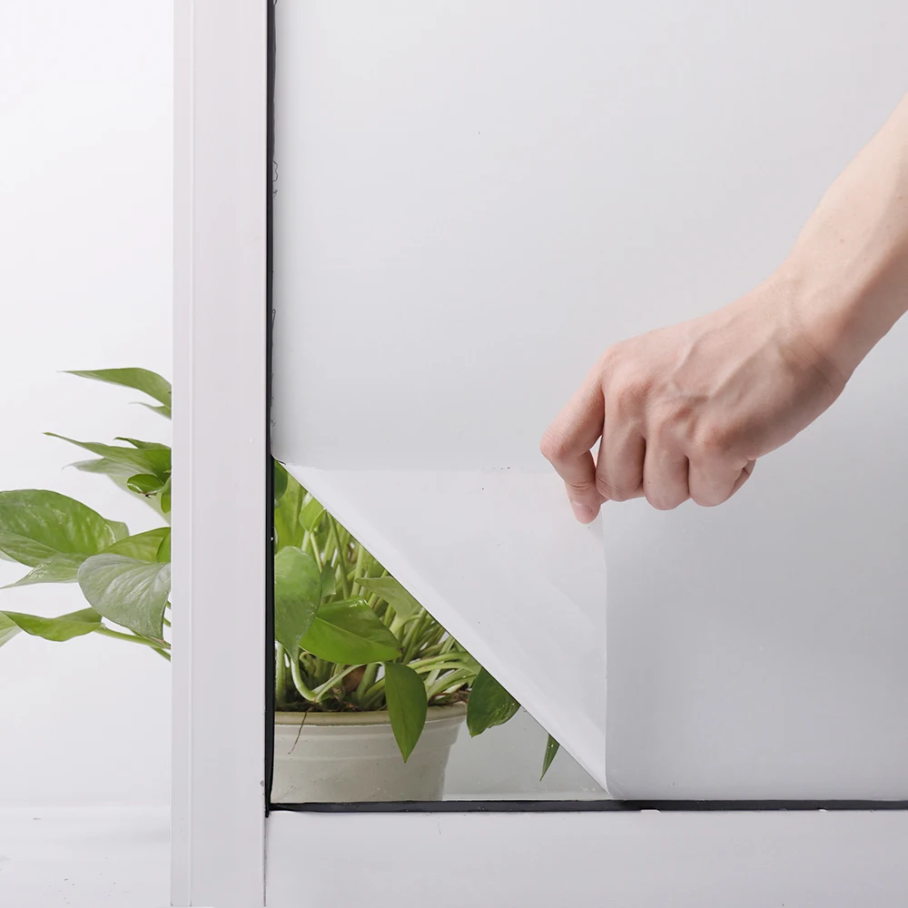 SUNICE VLT0% White Opaque Window Sticker 100% UV Reject Window Film Privacy/Waterproof/Self-adhesive 152cmx3000cm Whosale Roll