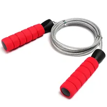 Wholesale! 2.8M Steel Skipping Rope Speed Jump Fitness Boxing Exercise Workout Jumping Red
