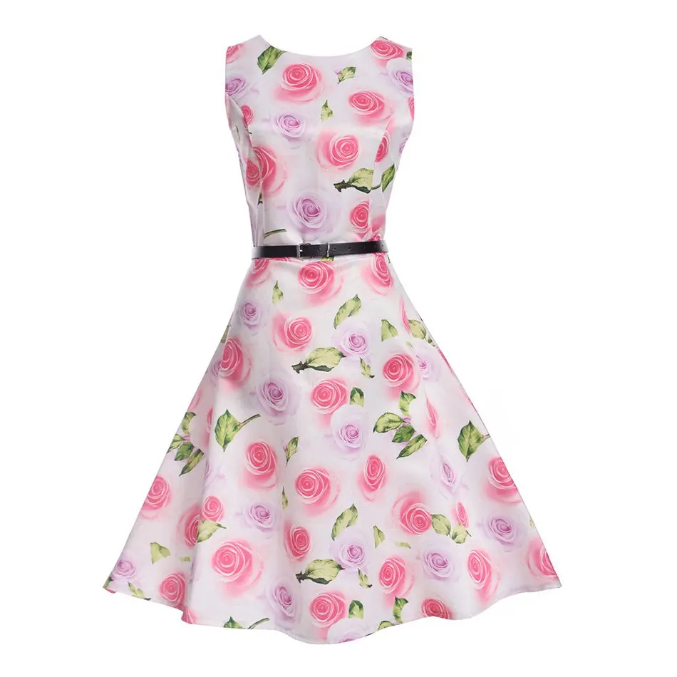 Girls Sleeveless Summer Evening Dress (17)