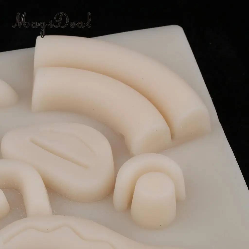 Medical Suture Training Practice Simulation Human Skin Model Pad with Wounds, Teaching Tool