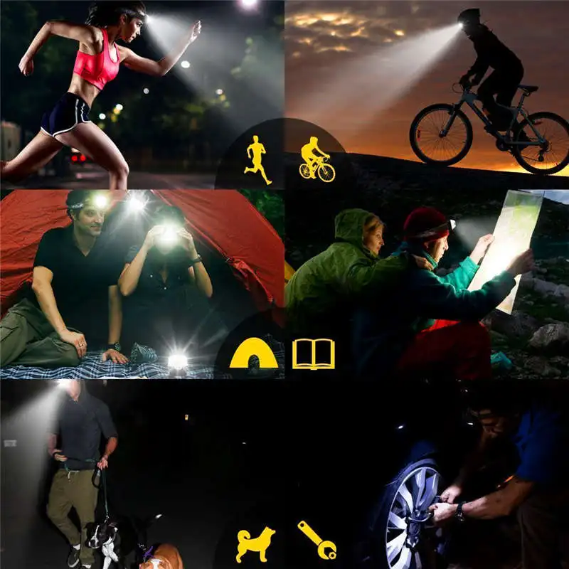 35000 LM 5X XM-L T6 powerful led flashlight Rechargeable Headlamp Headlight Travel led flashlight Head Torch 18650 #4S6 (7)