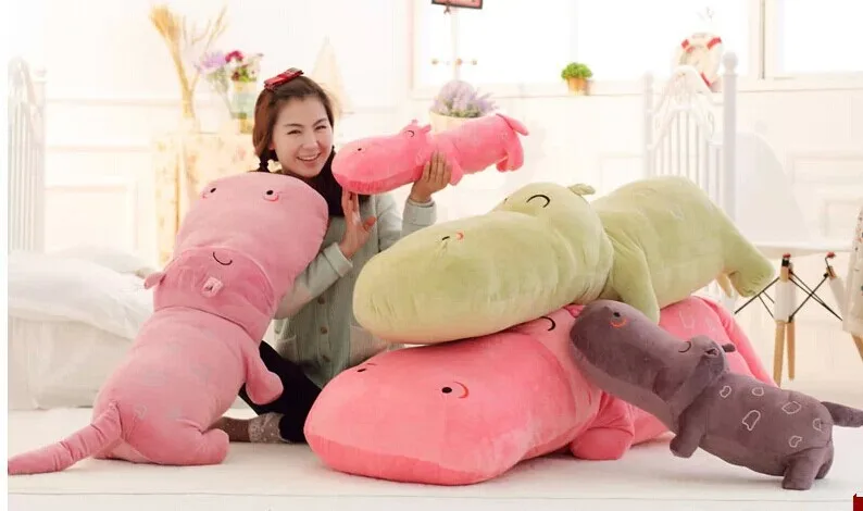 

Stuffed animal 120 cm hippo plush toy soft doll throw pillow boyfriend's pillow gift w2257