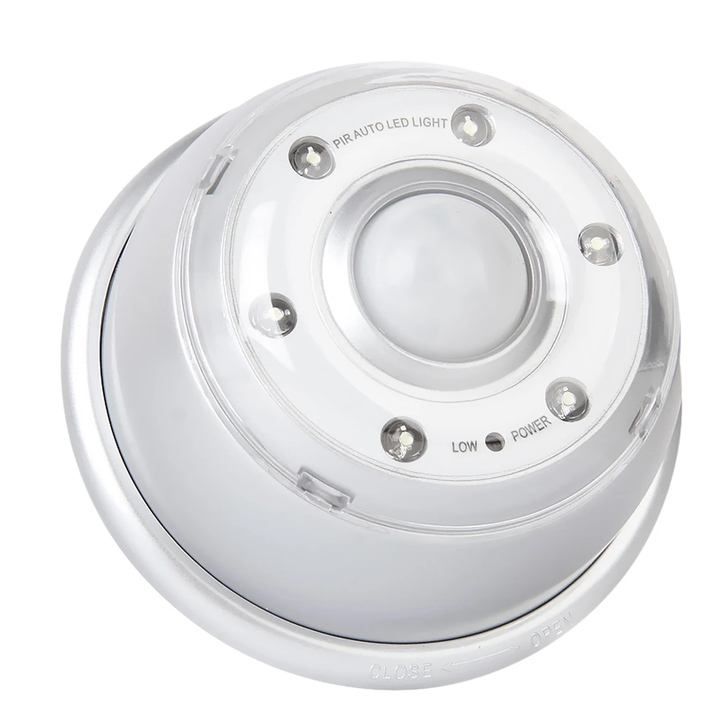 1Pcs Low Price Wireless Pir Infrared Auto Sensor 6 LED Night Light Lamp Motion Detector
