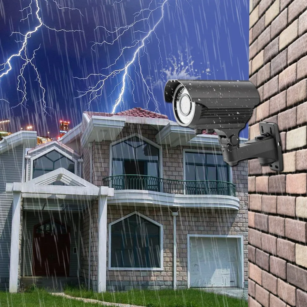 

Newest Vandal-resistant Weather-proof 1/3" Sensor 1200TVL 2.8-12mm HD Bullet Security Camera IR LED CCTV TUBE OSD