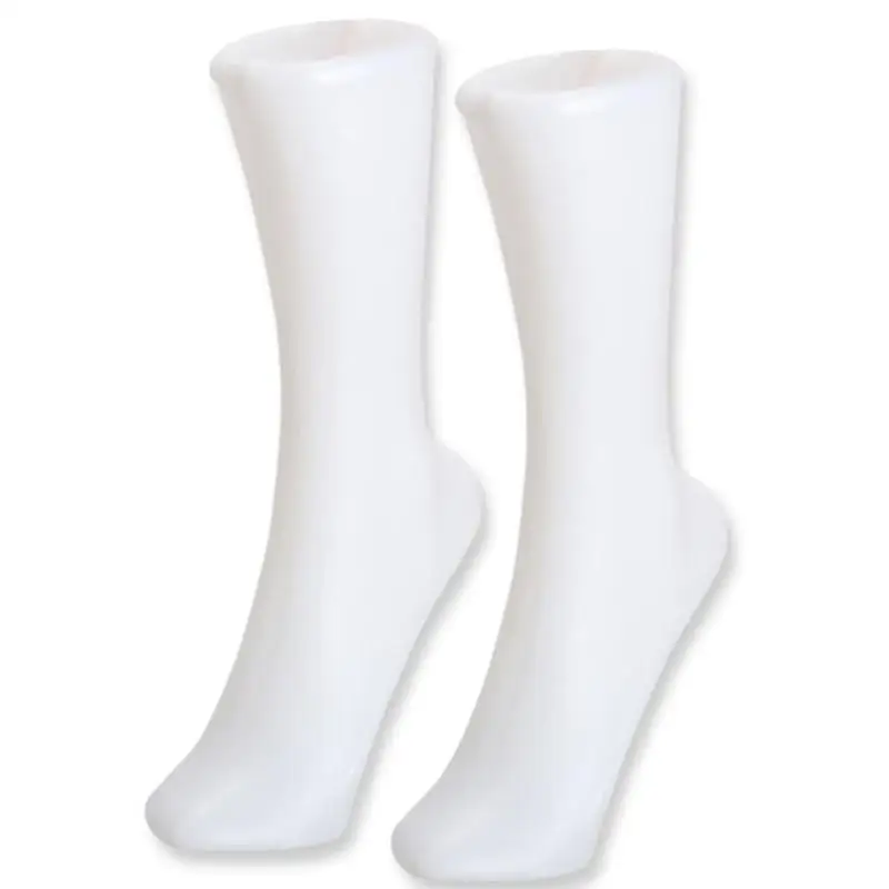 Комплект из 2 предметов женский манекен пластиковая вешалка для носков ножек ваших ножках белый Дисплей пресс-форм короткие чулочная обувь Подставка-Манекен Прямая поставка