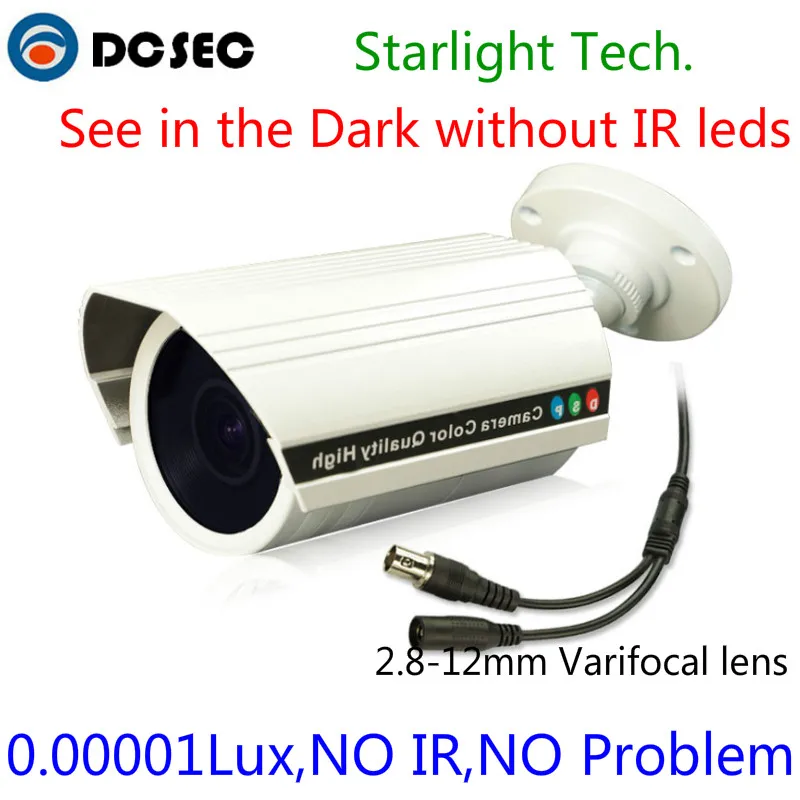 Sony Chipset 0.00001lux Starlight CCD Camera LOW LUX Day and Night
