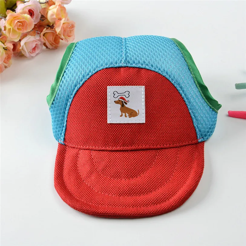 Canvas Small Pets Cap Hat Dog Cat Headband Summer Outdoor Headdress Costumes Hair Band Visor Hat Festival Cat Dog Band 40JA11 (2)
