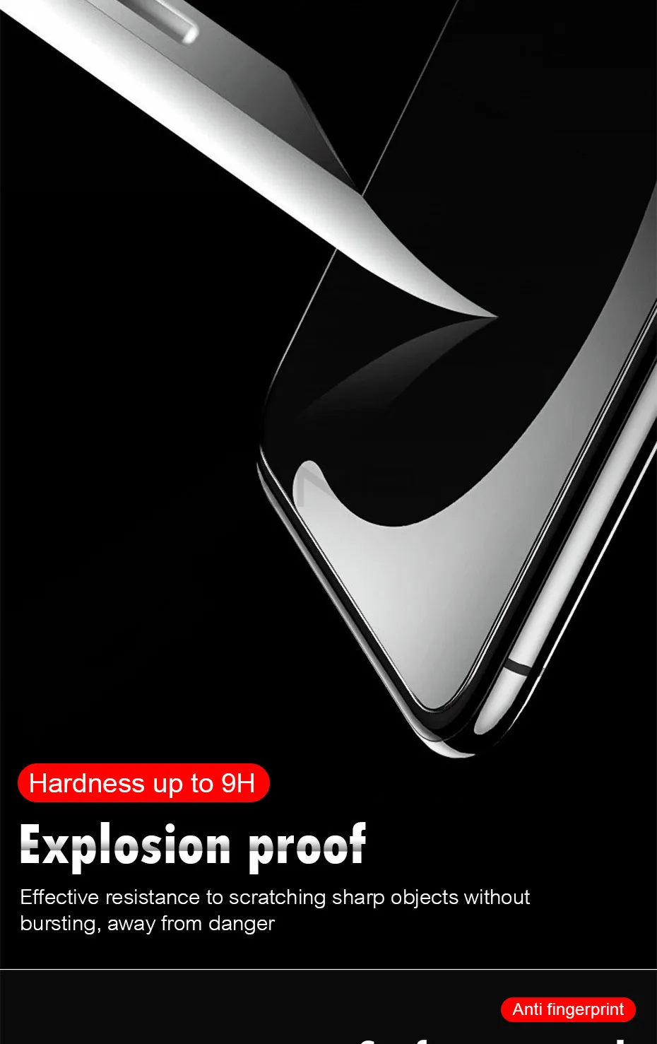 ZNP 3 шт 9H Защитное стекло для iPhone X XS Max XR 8 7 Защита экрана закаленное для iPhone 8 7 6 6s Plus 5 5S SE стекло