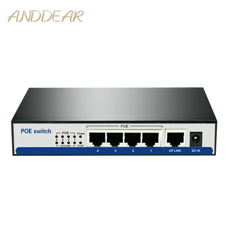 Poe коммутатор rj45 10/100 Мбит/с 15 5 Вт 4 порта|Сетевые коммутаторы| |