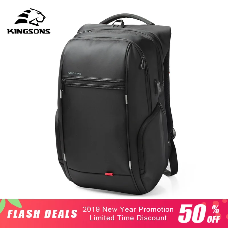 

Kingsons 2019 Men Women Multifunction 13 15 17 inch Laptop Backpack For Teenager Fashion Male Mochila Travel backpack Anti-theft