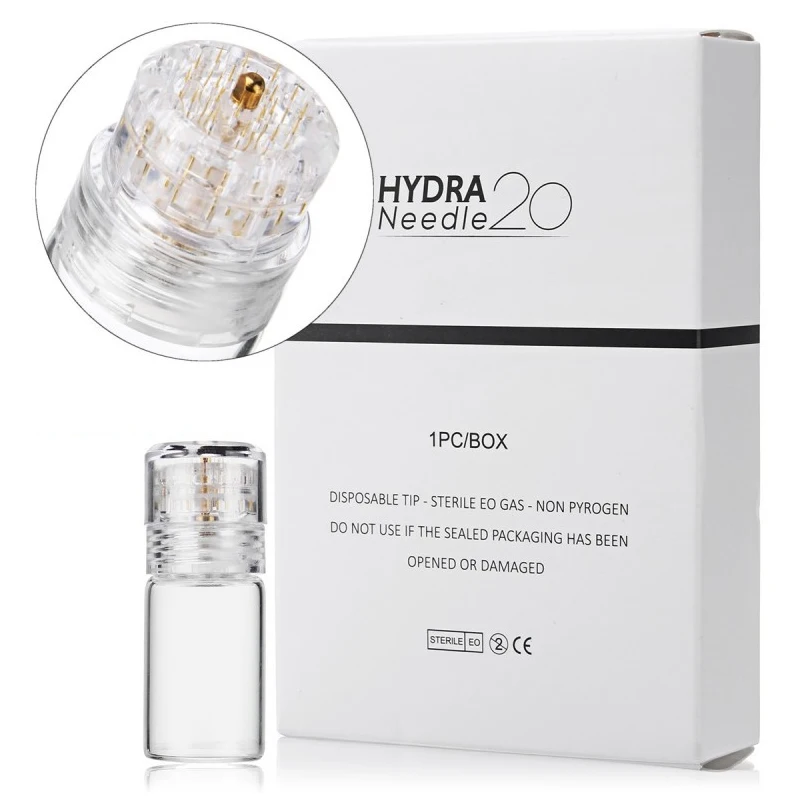 

Titanium Microneedle Hydra 20 Applicator Bottle Derma Stamp Painless Cosmetic Reusable Screw Thread