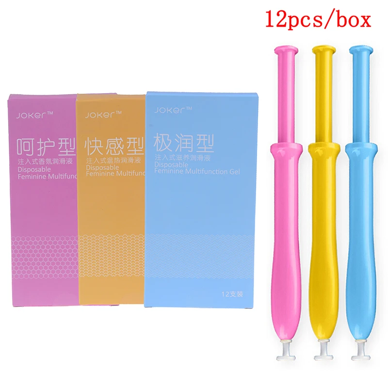 12Pcs /lot Personal Injection Type Smooth Water Based Lubricating Oil Anal Vagina Lubrifiant For Couple Sex Oil Lube