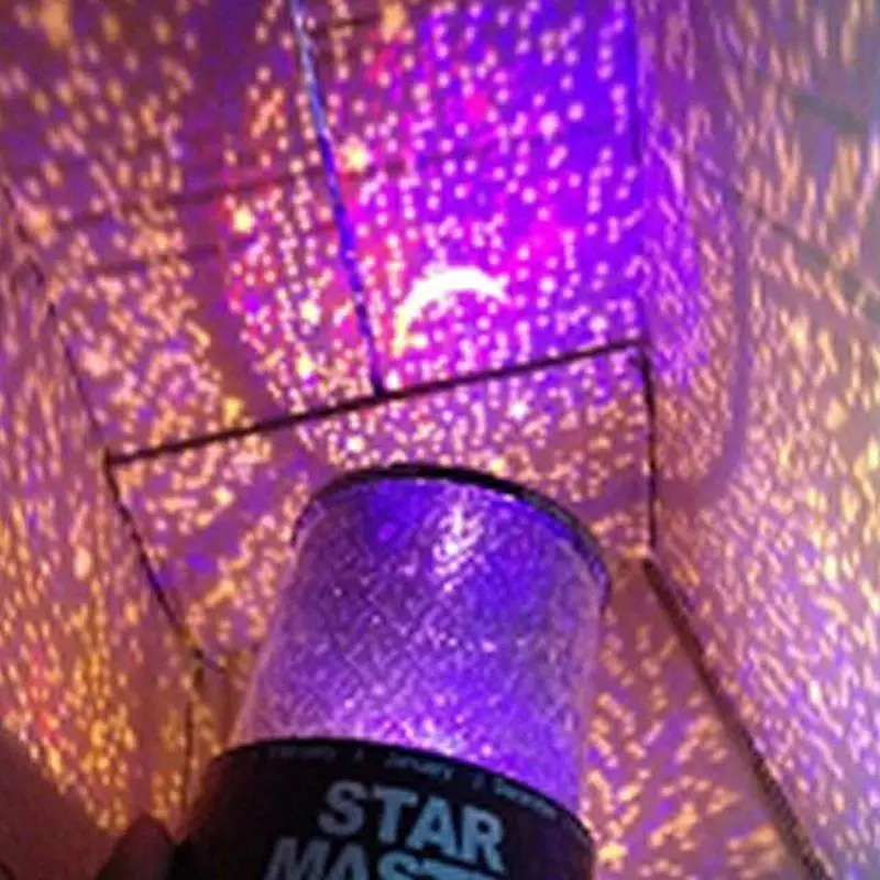 

Yfashion Generic Colorful Twilight Romantic Sky Star Master Projector Lamp Starry LED Night Light Kids Bedroom Bed Light