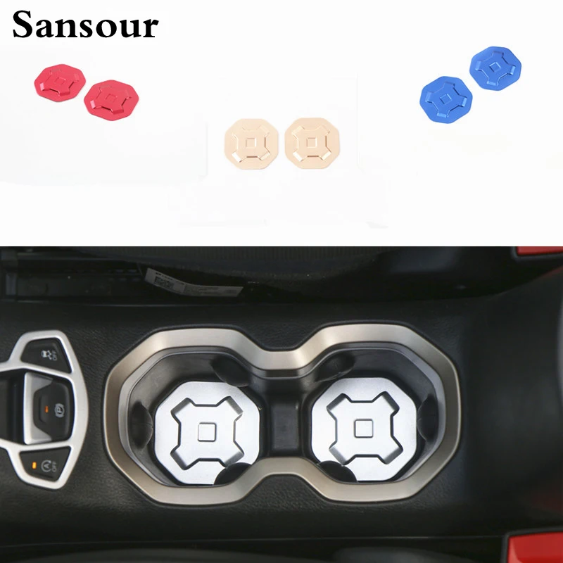 Sansour 2 шт. Алюминиевый Автомобильный держатель для стакана воды подставка
