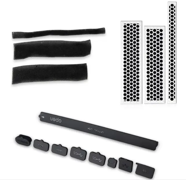 Cheap For Xbox one S Gaming Console DIY Dust Proof Prevent Cover Case Mesh Stopper Pack Dustproof Kit for Xbox One Slim Protector