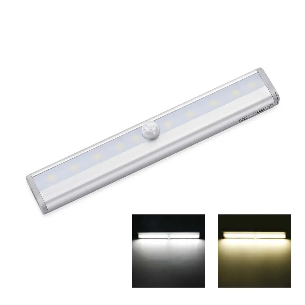 

AIMENGTE Wireless Motion Sensor Wardrobe Light 6LEDs/10LEDs Induction Nightlight Bar Home Decoration lamp Battery Operated