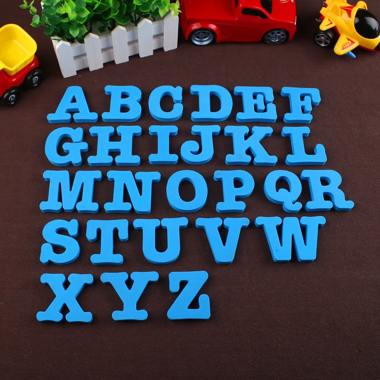 DEDUO 26 шт. 6X6CM EVA пена магнитные букв английского алфавита и номер мягкая Магнитная