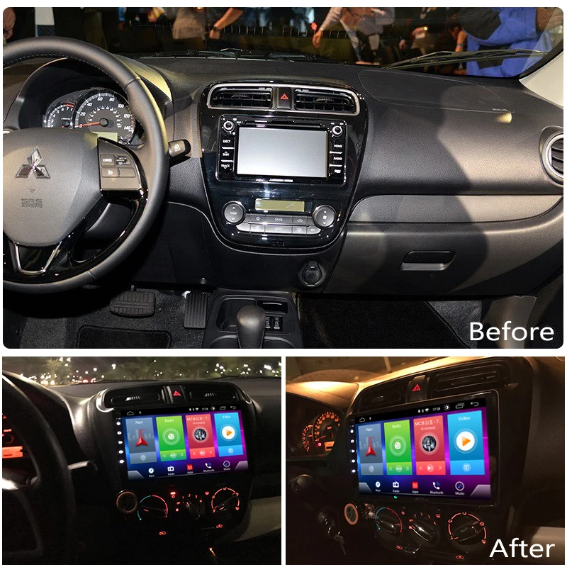 

Full Touch Screen Car Android 8.1 Radio Player For MITSUBISHI Mirage Attrage GPS Navigation Video Multimedia Built In Bluetooth