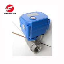 2 варианта CWX-15Q 3 s DN15 полнопроходным отверстием моторизованный шаровой клапан ss304 женского пола BSP DC12V CR03 Электрический шаровой кран для полива и орошения водой