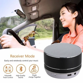

ABGN Hot-Wireless Mini Super Bass Bluetooth Music Speaker For Samsung iPhone iPad Tablet black