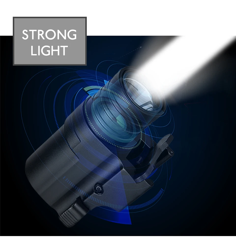Powerful Tactical Flashlight Mini Weapon Gun Light 400 Lumen Airsoft Pistol Lantern LED Flashlight Torch For Hunting Flash Light (7)