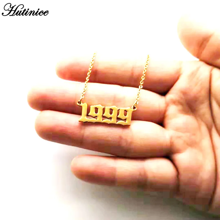 

Wholesale Personalized Year Number Necklaces for Women Custom Year 1995 1996 1997 1998 1999 2019 Birthday Gift from 1980 to 2019