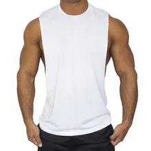 Жилет для бега Мужская Спортивная майка для тренажерного зала открытая сторона без рукавов Футболка для тренировок на открытом воздухе хлопок Рашгард тренировочная рубашка фитнес топы