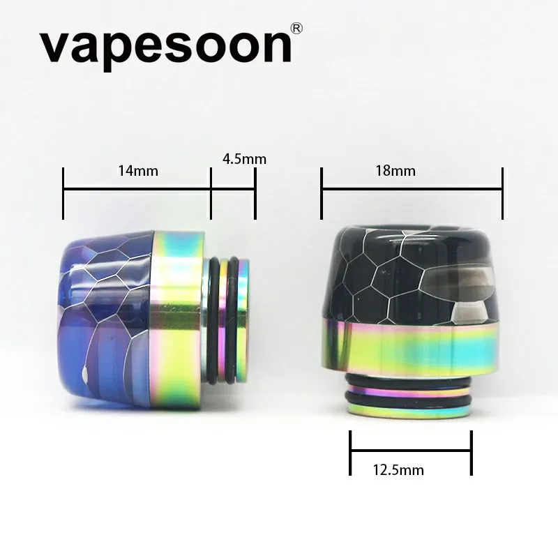 

VapeSoon 810 Colorful Drip Tip For TFV8 BIG BABY/TFV12/TFV12 Prince/TFV8 X-BABY MANTA RTA Reload etc 810 Drip Tip