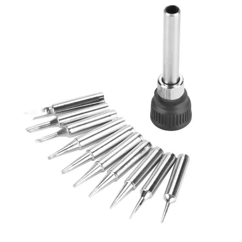 10Pcs 900M T Series Soldering Iron Tips Set Replacement Parts for 936
