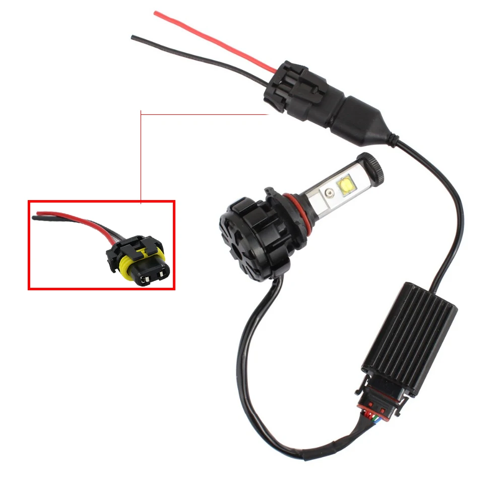 YSY 10 шт 9005 9007 Женский Мужской провод разъемы для HID штепсельная розетка адаптер