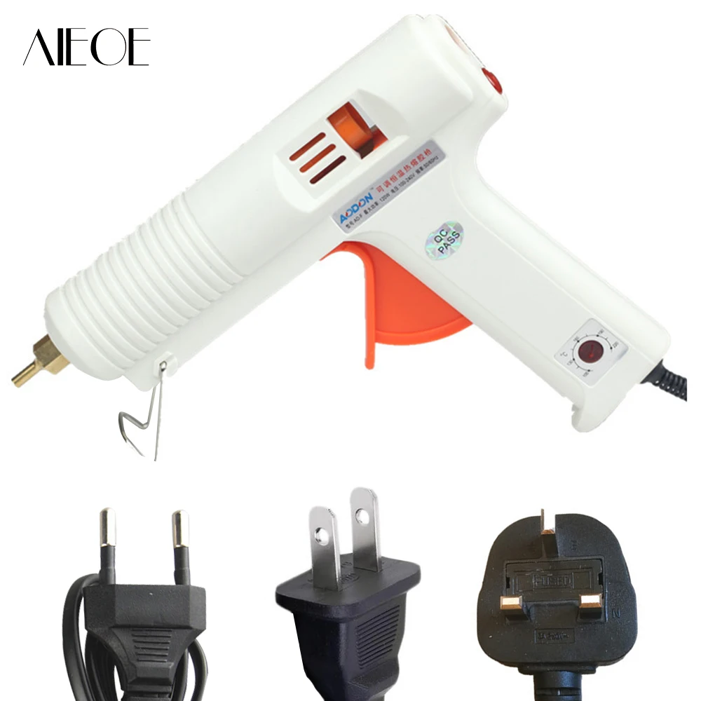 

Hot Glue Gun US EU BS 100-240V 120W Adjustable Constant Temperature Heater Glue Gun Craft Repair Power Tool Fit 11mm Glue Stick