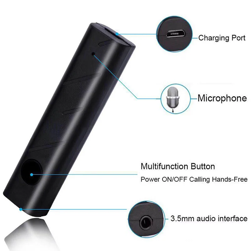 Bluetooth приемник CALETOP с разъемом 3 5 мм и микрофоном|Беспроводные адаптеры| |