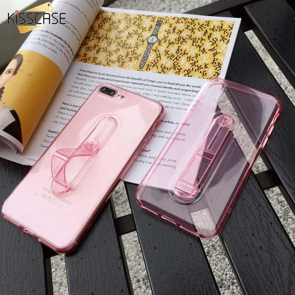 Мягкий держатель TPU чехол для huawei P20 Коврики 20 10 lite рro KISSCASE кольцом-подставкой и