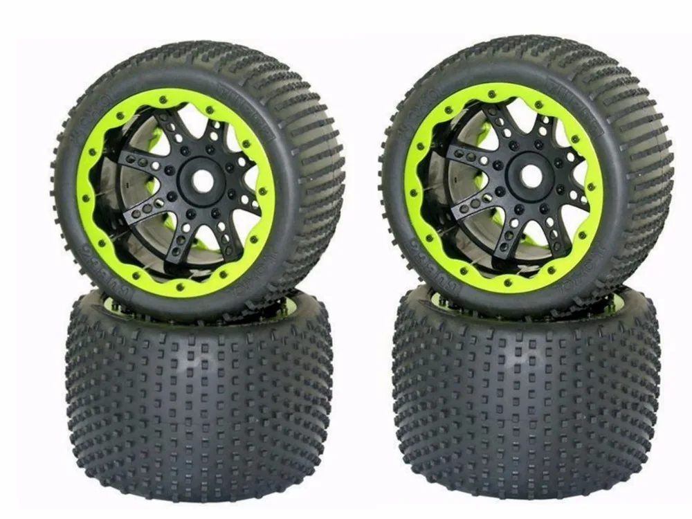 

Rc Car 1/8 Truggy Truck axial Type S ummit Revo GT2 Tires and Rim 145x90mm For HPI R Savage Flux 4.6 5.9