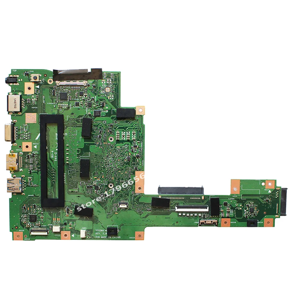 NEW X553MA Laptop motherboard REV2.0 N3530/3540 CPU For Asus X553MA x503m f553ma f553m Test mainboard X553MA motherboard test ok
