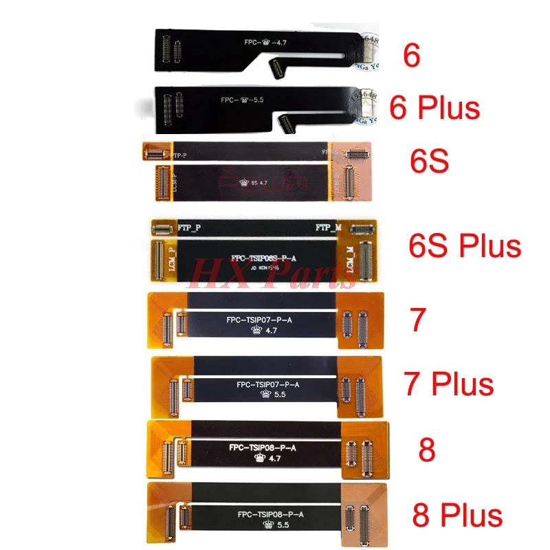 

9x For iPhone 6 6P 6S 6SP 7 7P 8 8P X LCD Extended Test Flex Cable LCD Extention Testing Flex Cable Repair Parts