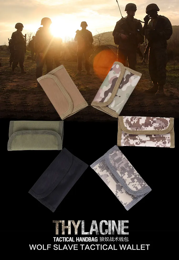 WOLFSLAVES Мужской легкий бумажник крючок и вид маленький кошелек Военная Тактическая карманная сумка для кредитных карт Охотничьи аксессуары