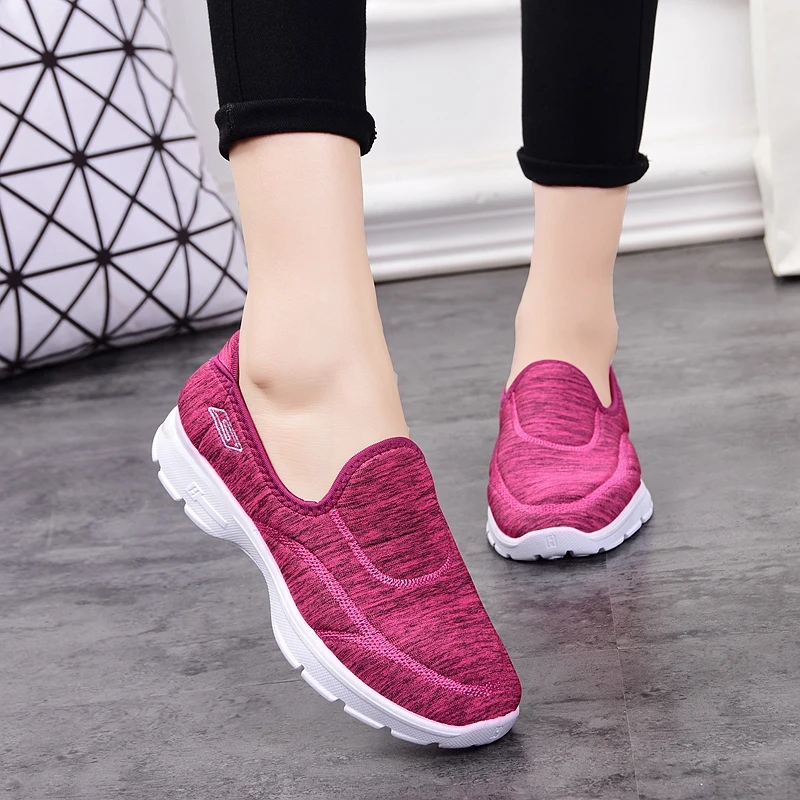 

2019 New Women Flats Loafers Ladies Shoes Breathable Sneakers Women Shoes Soft Comfortable Slip-On Casual Shoes Chaussures Femme