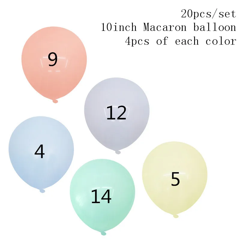20 шт. разноцветные латексные шары в виде Макарон для свадьбы, дня рождения, вечеринки, 10 дюймов, розовая мята, роза, воздушный латексный детский Декор для девочек